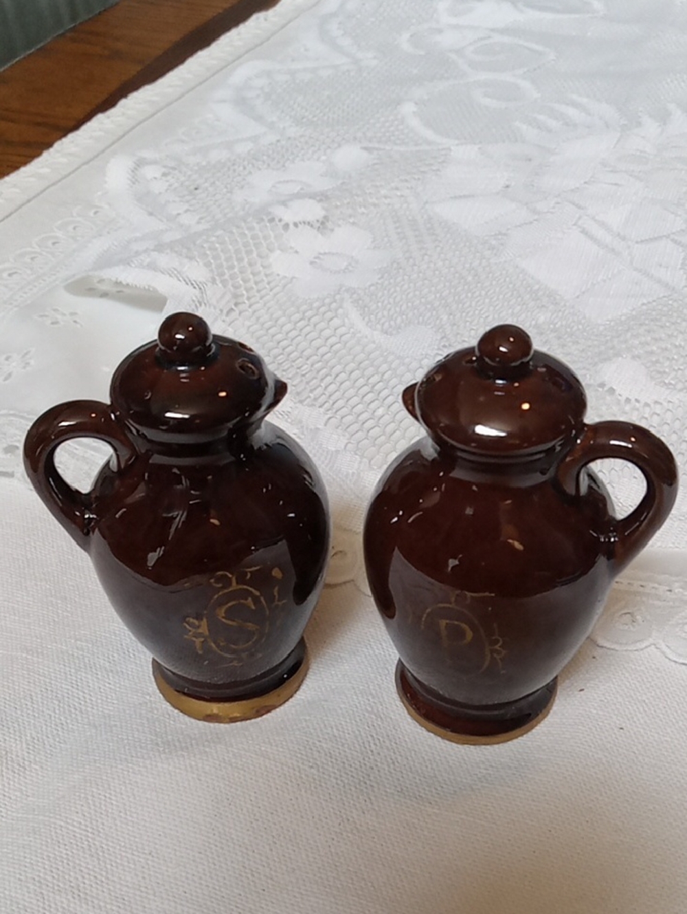 Pitcher Shaped Salt & Pepper Shakers